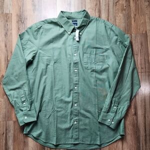❗️NWT❗️Men's Gap Green Long Sleeve Button-Up Shirt Size XL